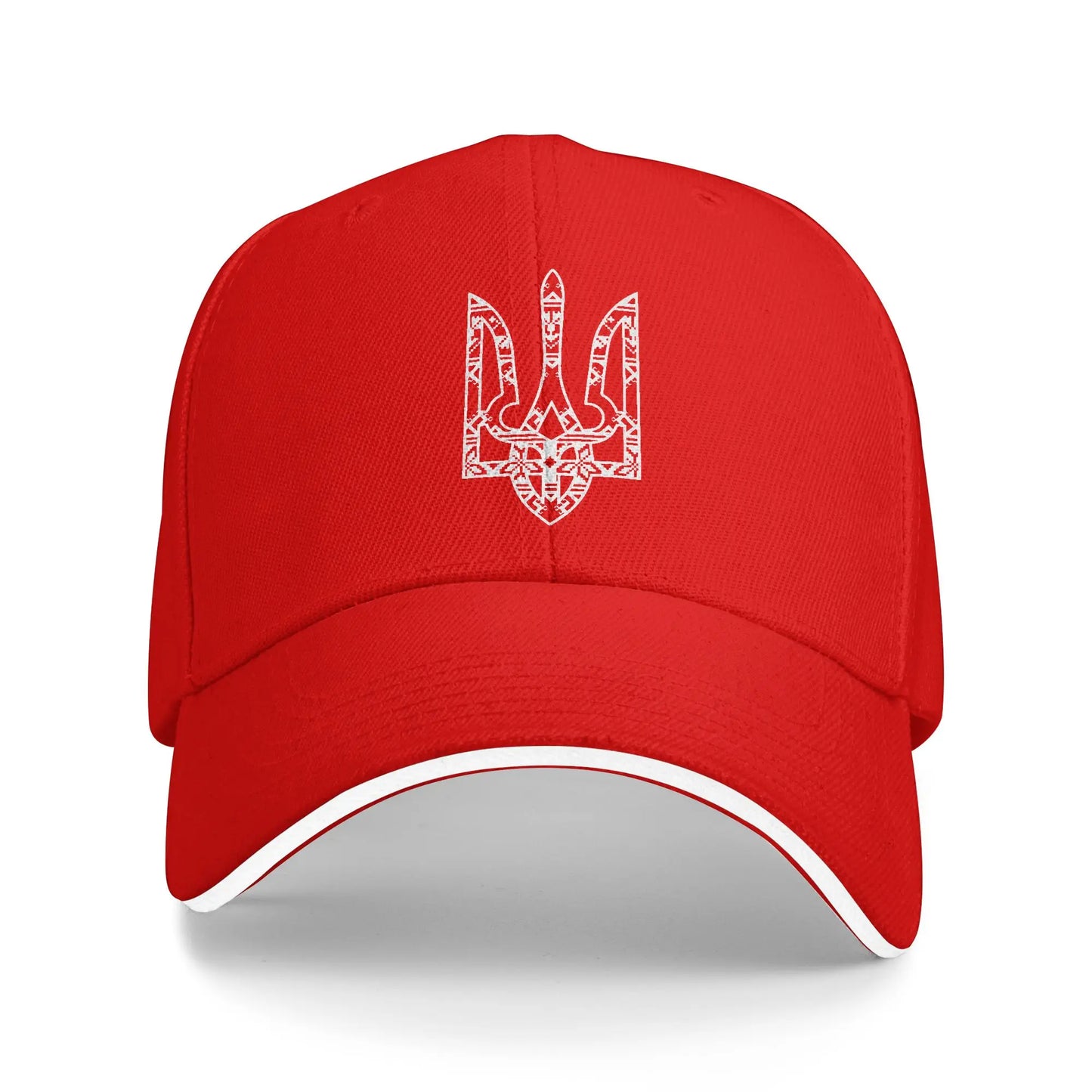 Ukraine Trysub Flag Logo Trucker Baseball Cap