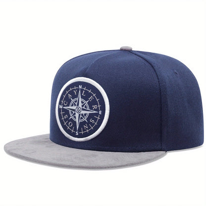 Unisex NSWE Compass Colorblock Streetwear Baseball Cap