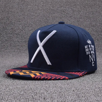 Letter Embroidery Hip Hop Snapback Baseball Cap