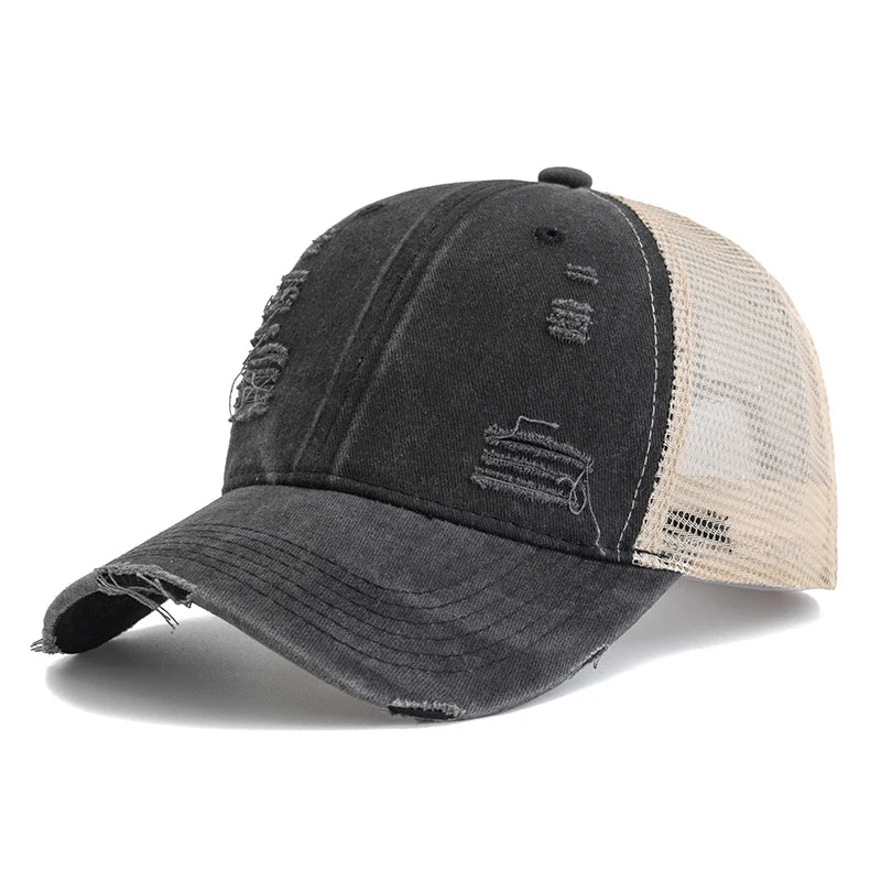 Unisex Washed Cotton Trucker Cap