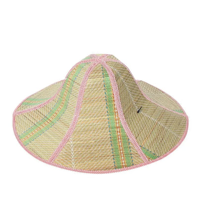 Foldable Rattan Fisherman Bucket Hat