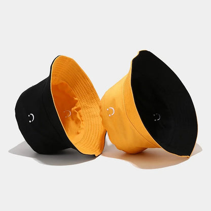 Unisex Double-Sided Smile Face Fisherman Hat