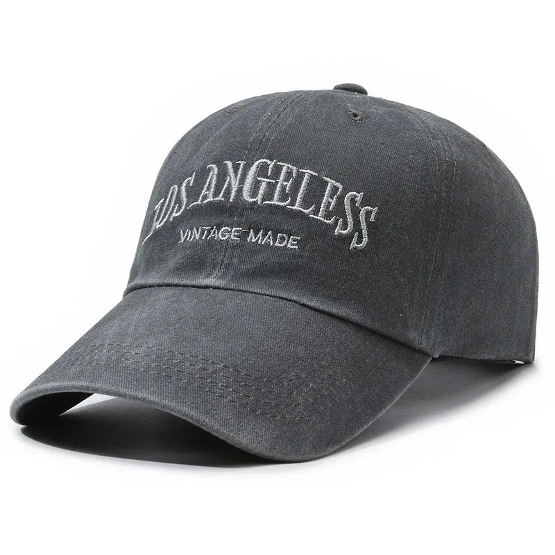 Vintage Distressed “LOS ANGELES” Embroidered Baseball Cap