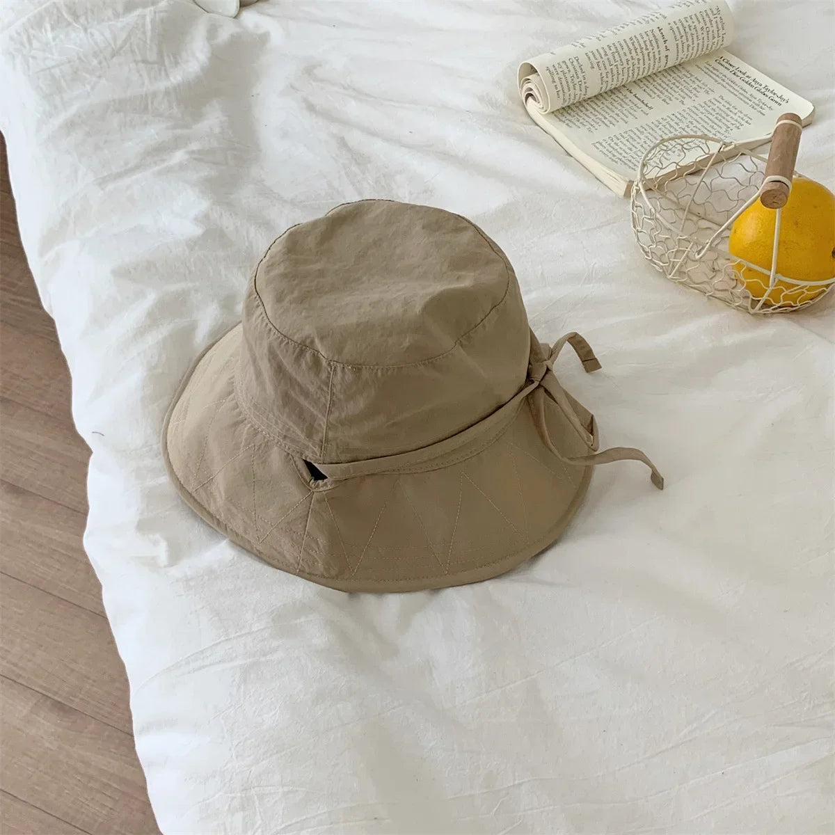 Korean Lace-Up Lightweight Fisherman Bucket Hat