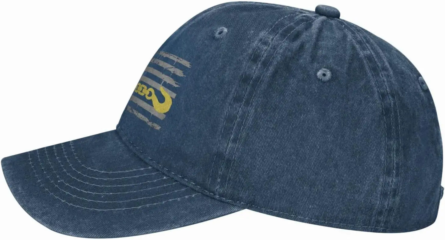 Tow Truck Driver Thin Yellow Line Baseball Cap