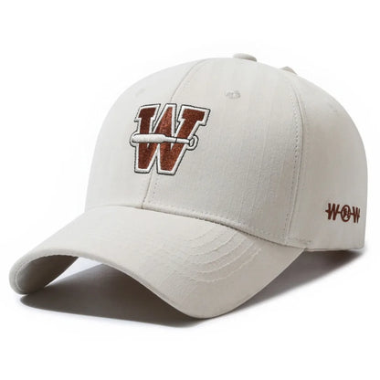 W Letter Cotton Trucker Baseball Cap