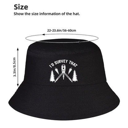 Blank Survey Minimalist Concept Design Winter Style Bucket Hat