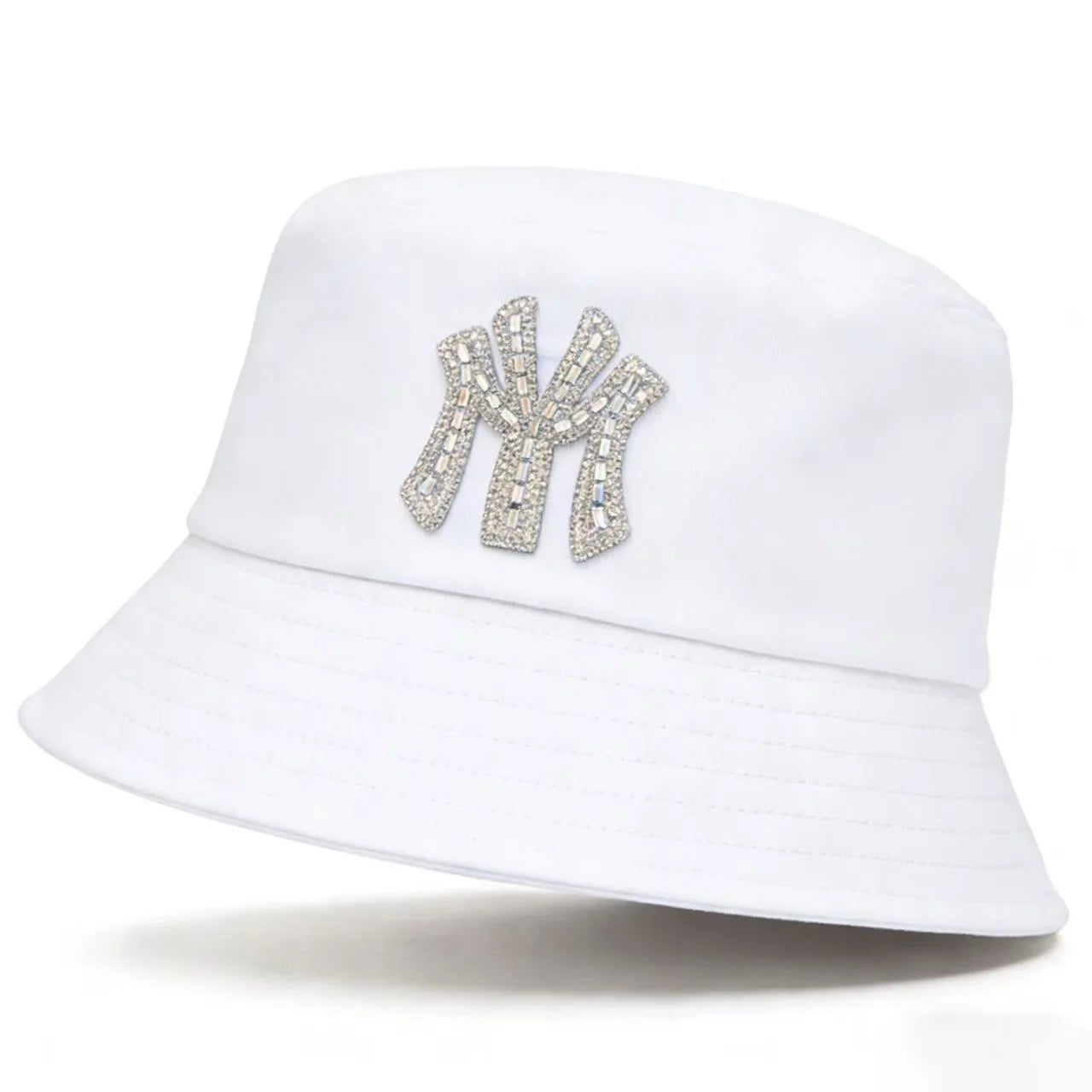 Luxury Cotton Diamond Solid Color Bucket Hat