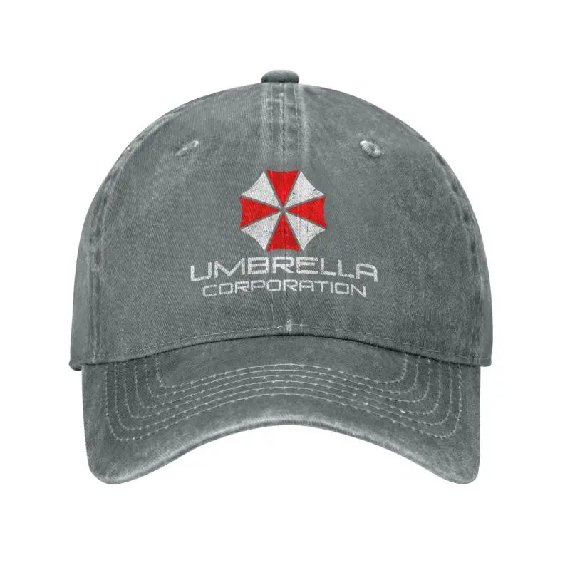 Umbrella Corporation Distressed Denim Baseball Cap