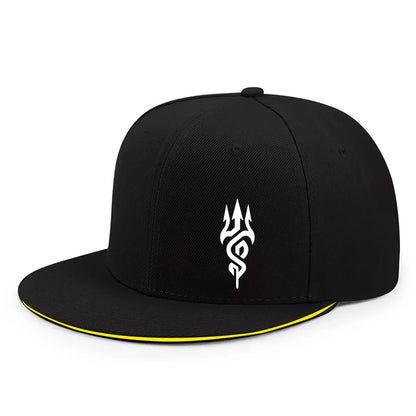 Letter Face Print Snapback Hat Unisex