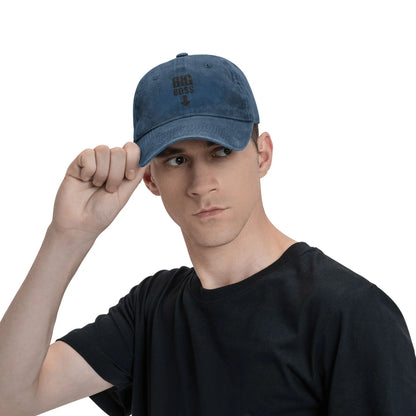 Big Boss Arrow Pointing Denim Baseball Cap