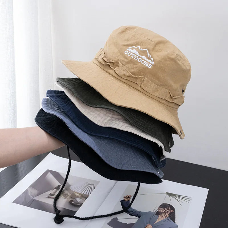 Wide Brim UV Protection Bucket Hat