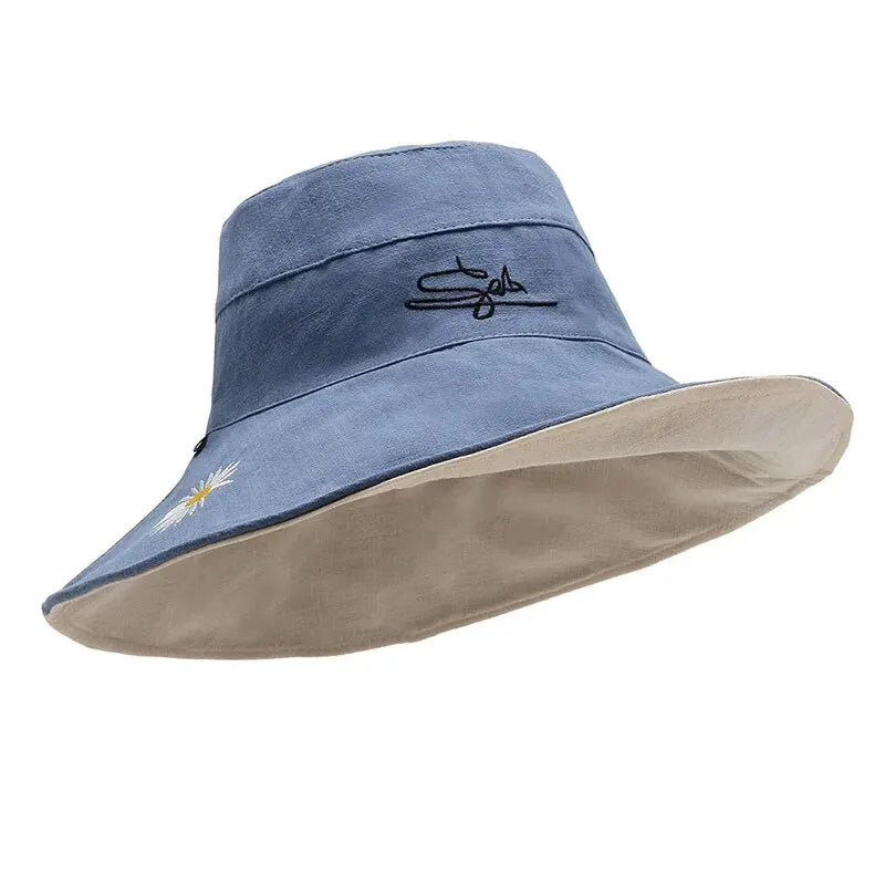 Unisex Large Brim Bucket Hat
