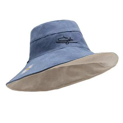 Unisex Large Brim Bucket Hat