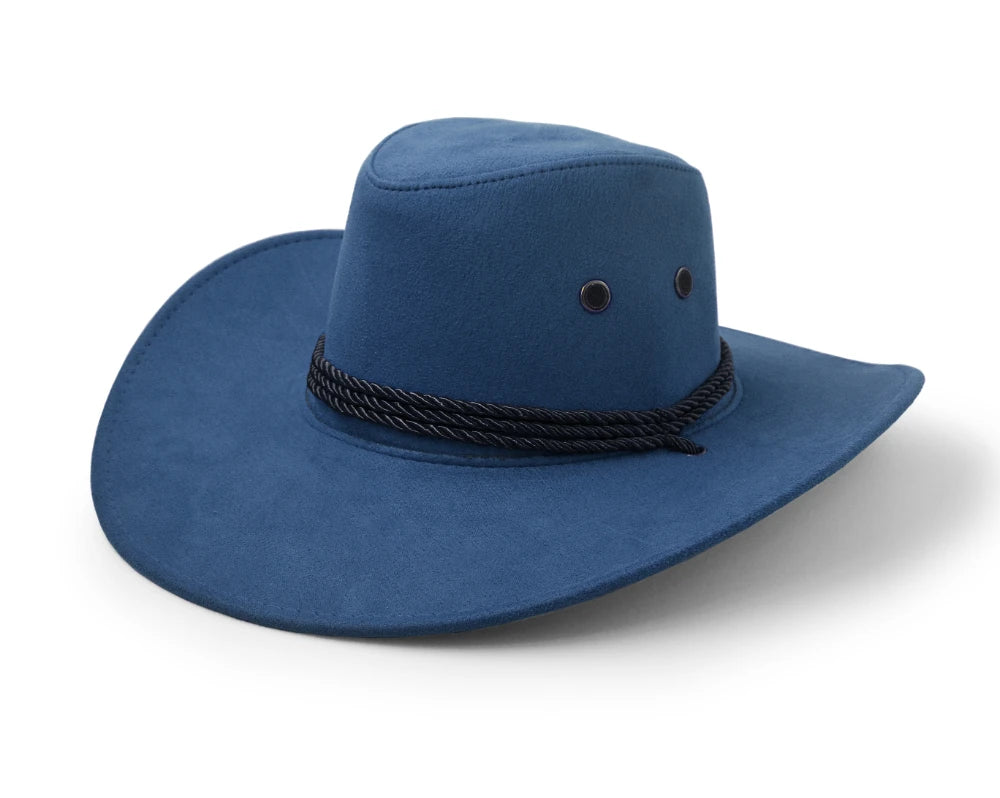 Faux Leather Western Cowboy Hat