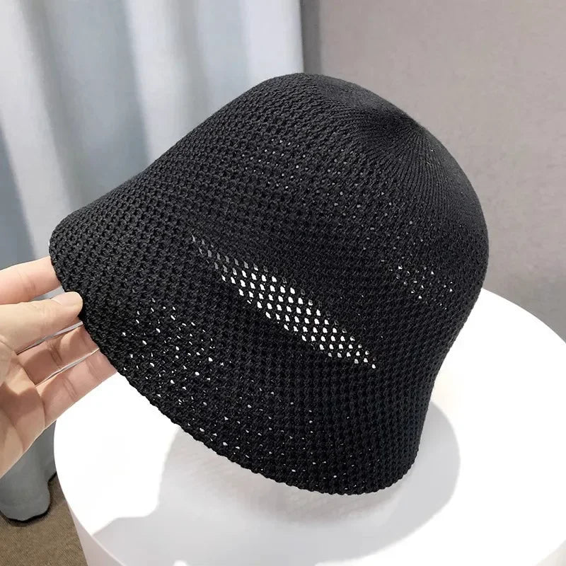 Women Summer Breathable Foldable Japanese Beach Bucket Hat