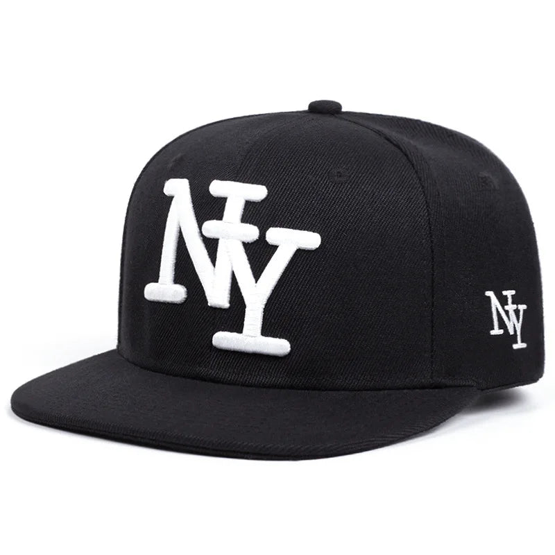 3D Embroidered Letters Y2K Hip Hop Snapback Cap