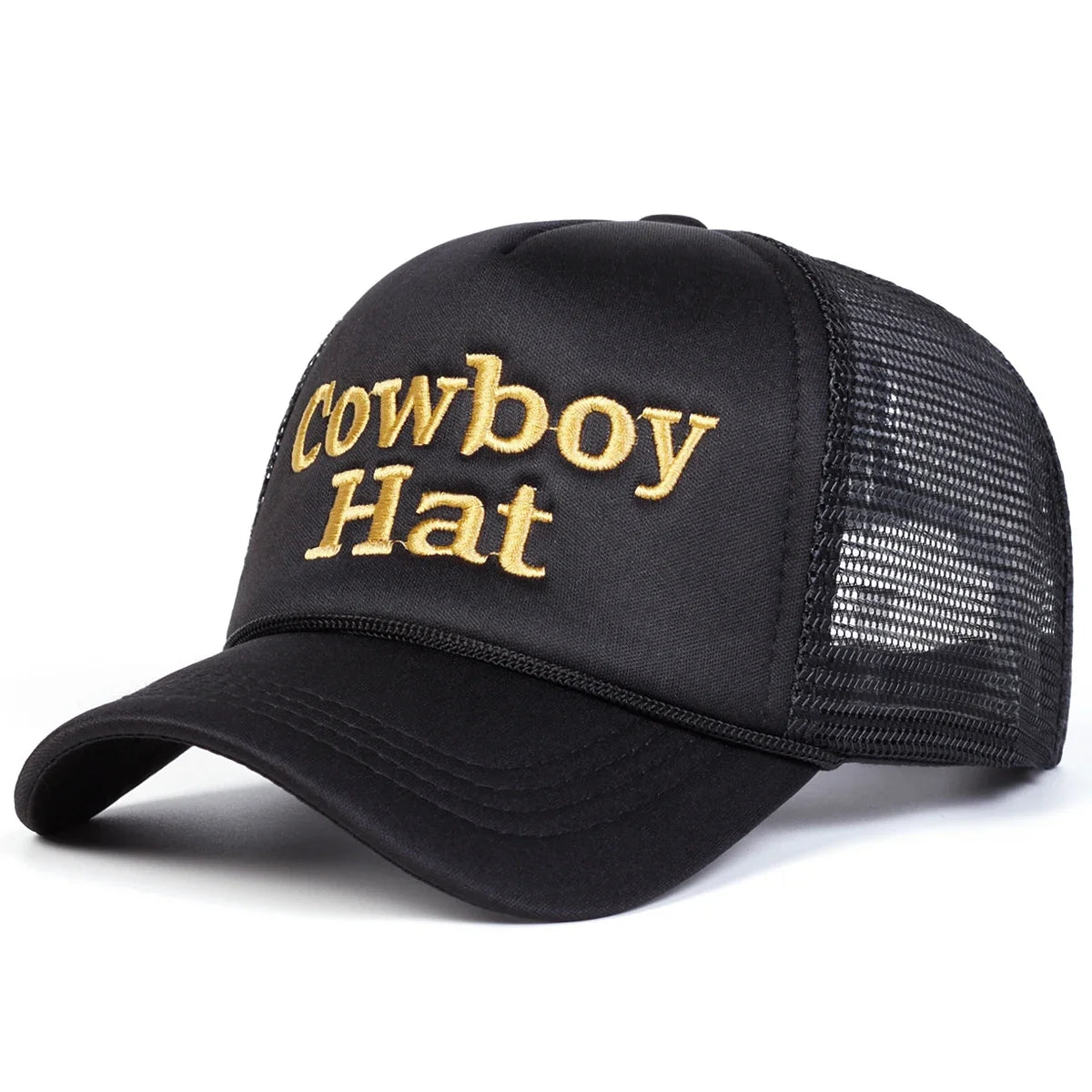 Letter Embroidered Cowboy Style Adjustable Baseball Hat