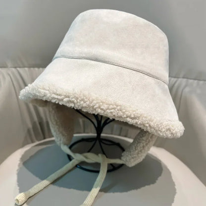 Japanese Double Sided Lamb Wool Bucket Hat