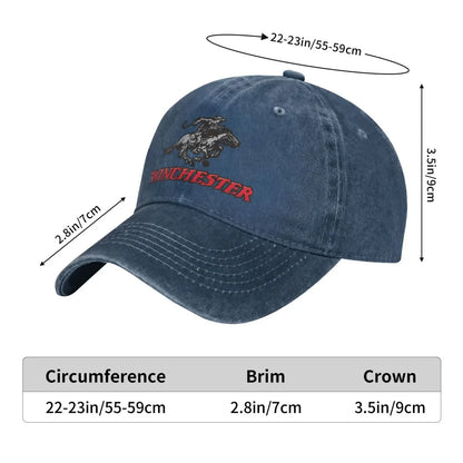 Unisex “Winchester” Embroidered Cotton Cowboy Baseball Cap