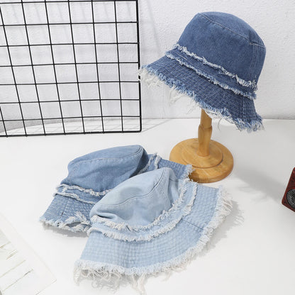 Japanese Retro Denim Fisherman Hat