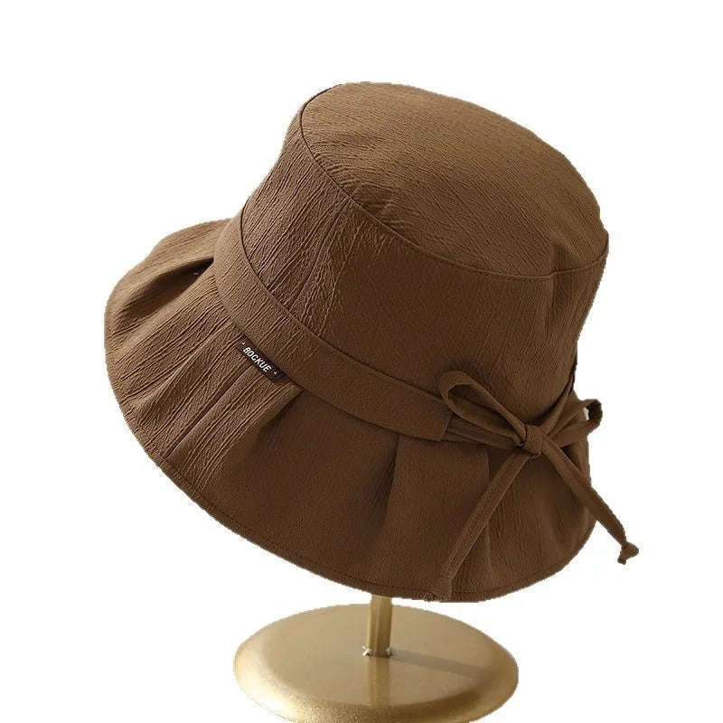 Women's Bucket Hat With Bow Adjustable