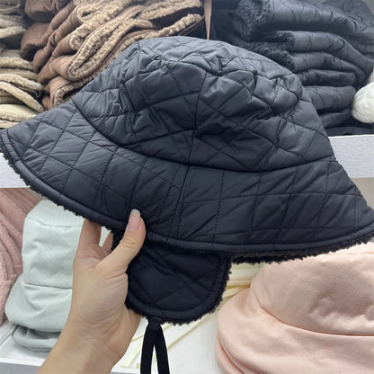 Thick Warm Earflap Winter Bucket Hat