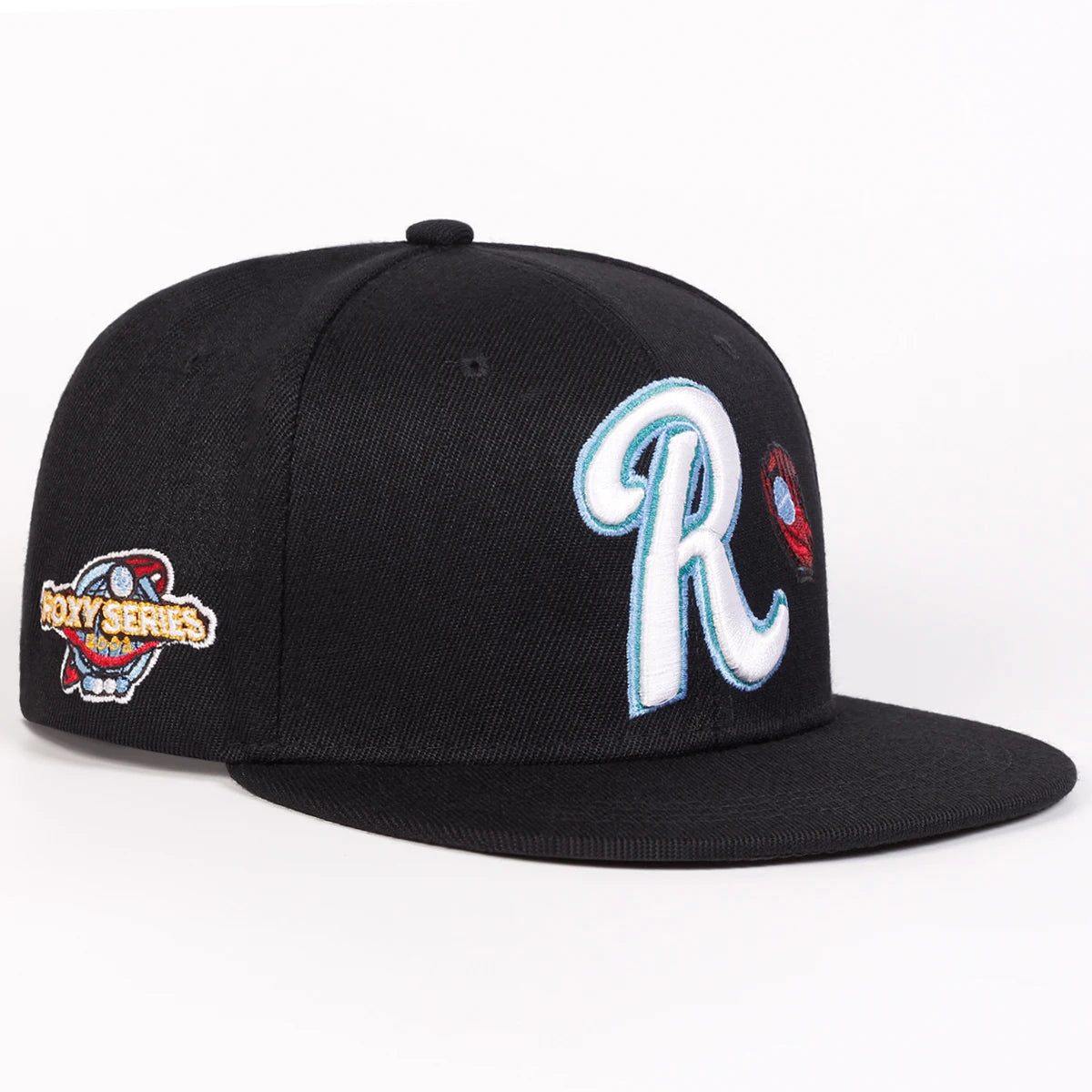 R Letter Embroidery Unisex Street Snapback Cap