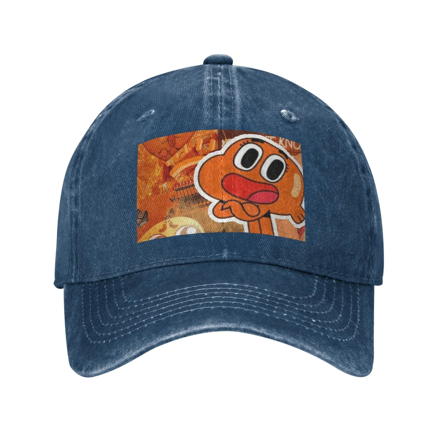 Darwin Watterson Washed Denim Adjustable Baseball Cap