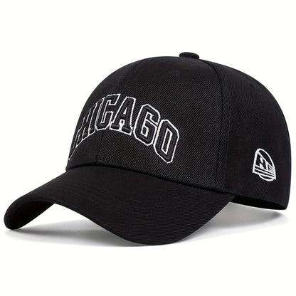 Unisex Chicago Letter Embroidery Baseball Caps
