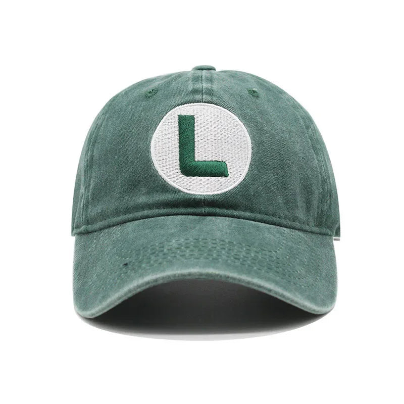 New Unisex Washed Cotton Cap Letter Embroidery Baseball Cap