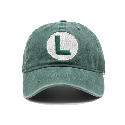New Unisex Washed Cotton Cap Letter Embroidery Baseball Cap