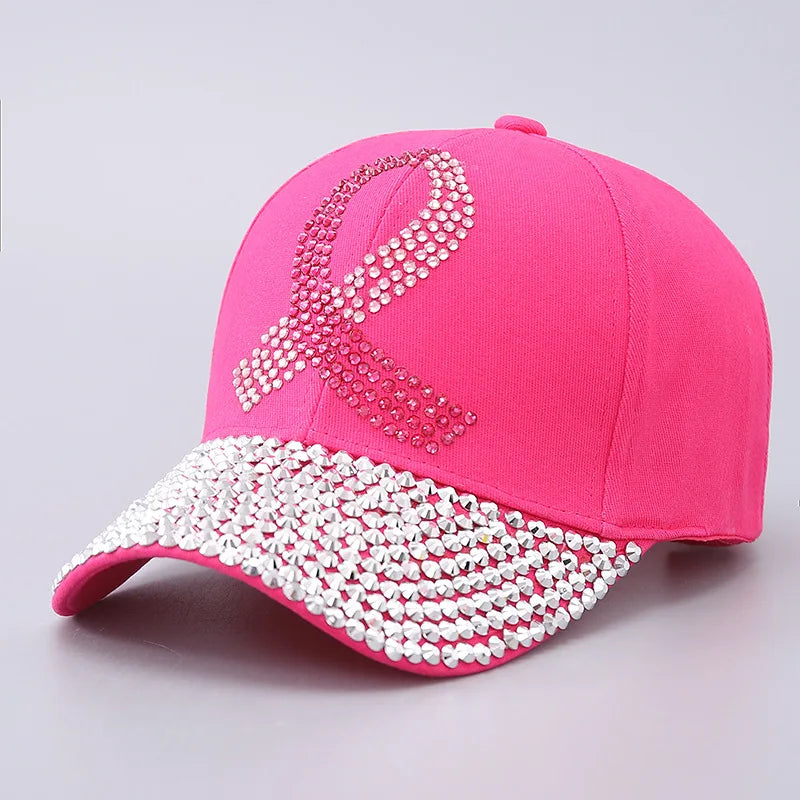 Fashion Rhinestone Snapback Sun Baseball Cap