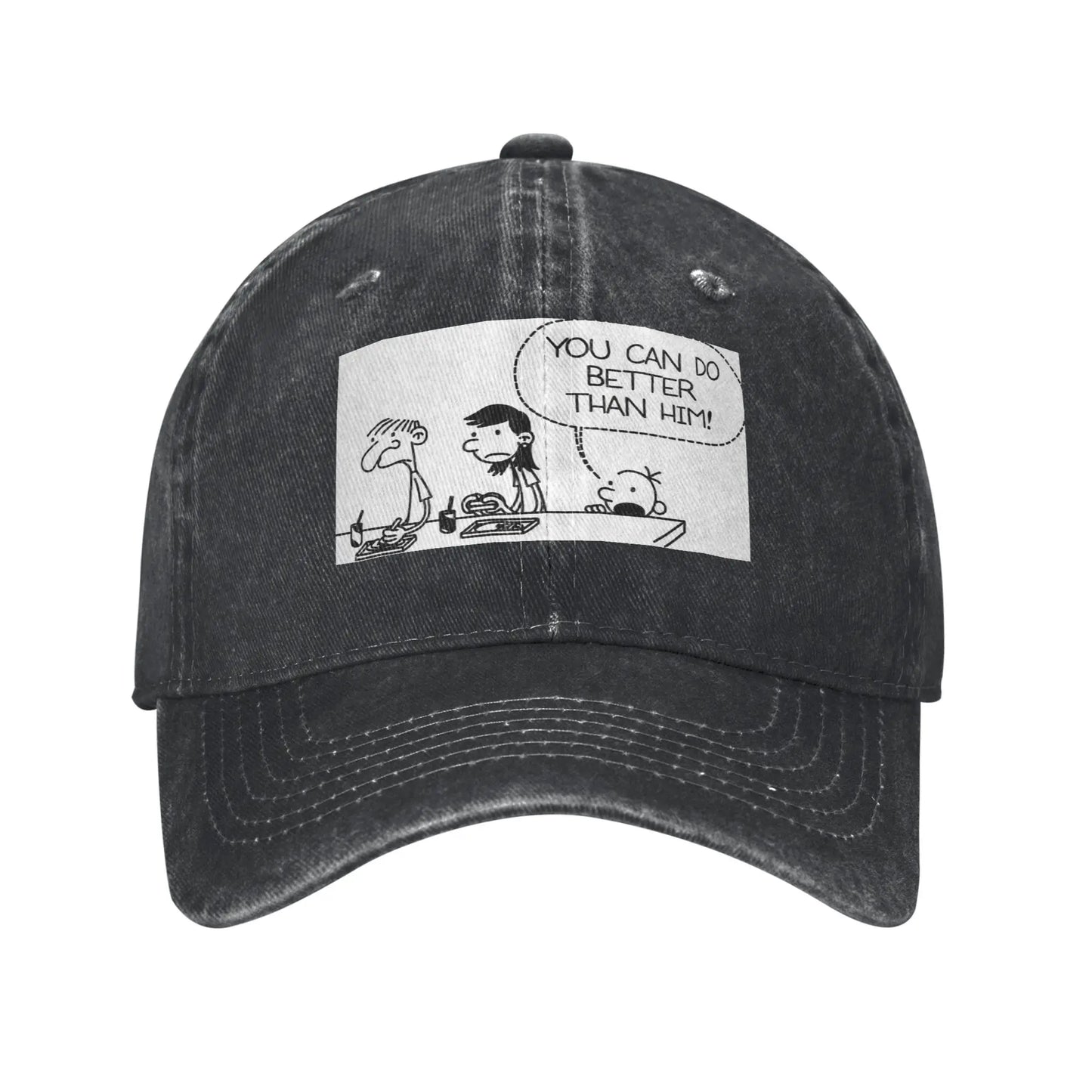 Diary Of Wimpy Kid Better Than Him Denim Baseball Cap