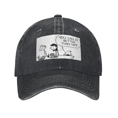 Diary Of Wimpy Kid Better Than Him Denim Baseball Cap