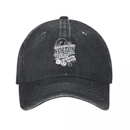 Vintage Distressed Reverend Horton Heat Denim Baseball Cap