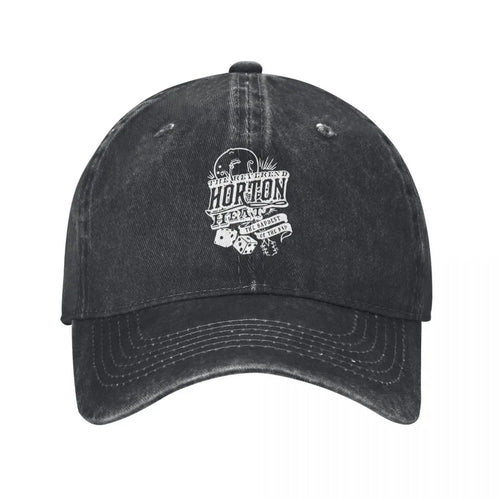 Vintage Distressed Reverend Horton Heat Denim Baseball Cap