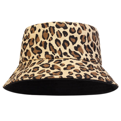 Unisex Leopard Print Personality Bucket Hats