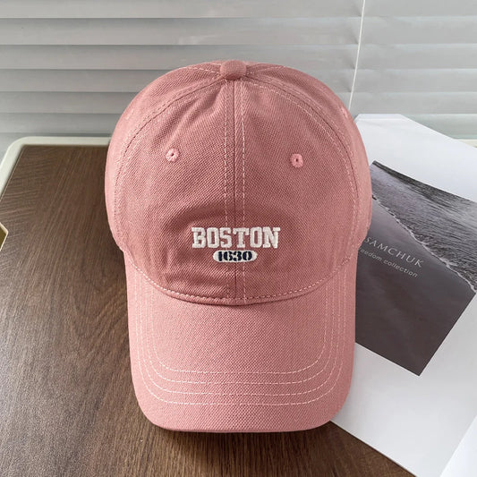 Boston Embroidered Baseball Cap Unisex