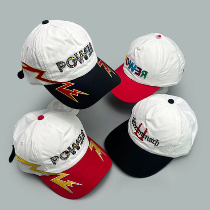 Flash Lightning Diamond Embroidery Baseball Cap