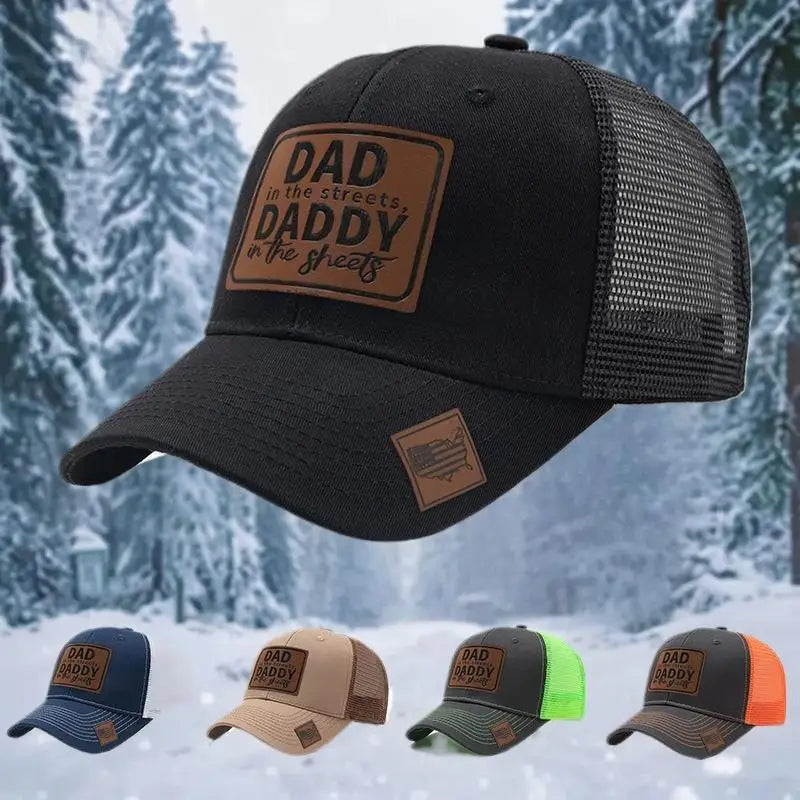 Summer Mesh DAD Letter Patch Baseball Cap