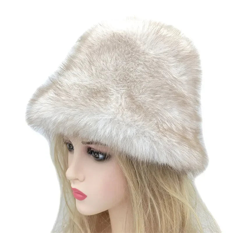 Printed Polyester Winter Bucket Hat