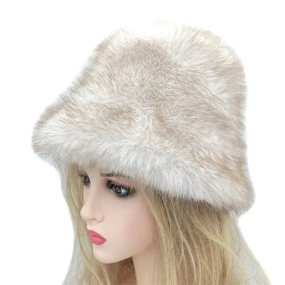 Printed Polyester Winter Bucket Hat