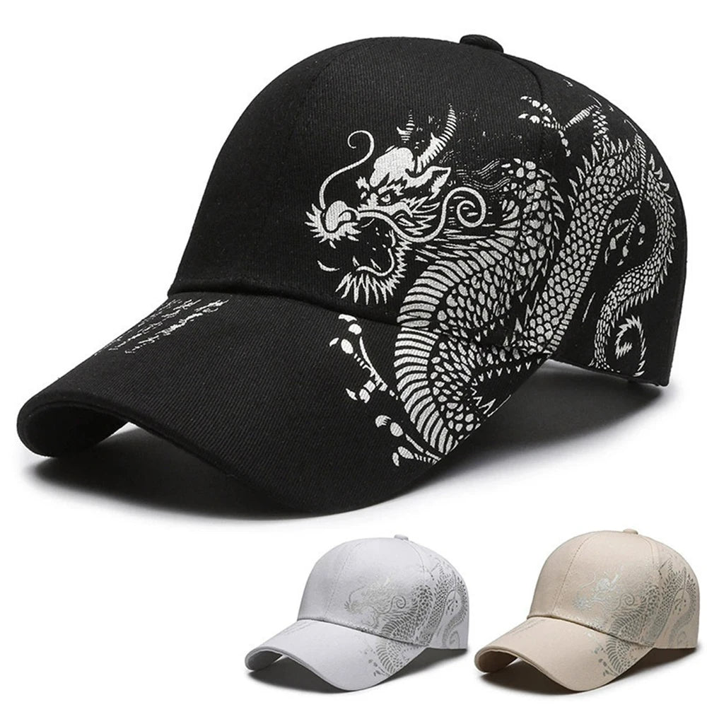 Chinese Dragon Pattern Quick Dry Baseball Cap