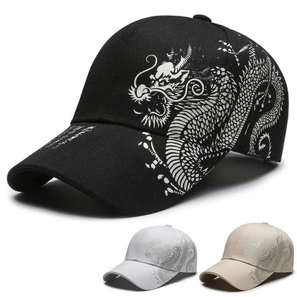Chinese Dragon Pattern Quick Dry Baseball Cap