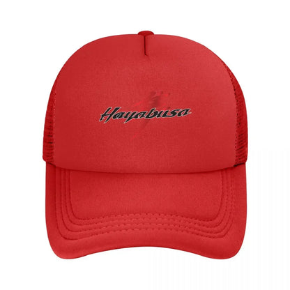 Suzuki Hayabusa Motorcycle Logo Mesh Baseball Cap