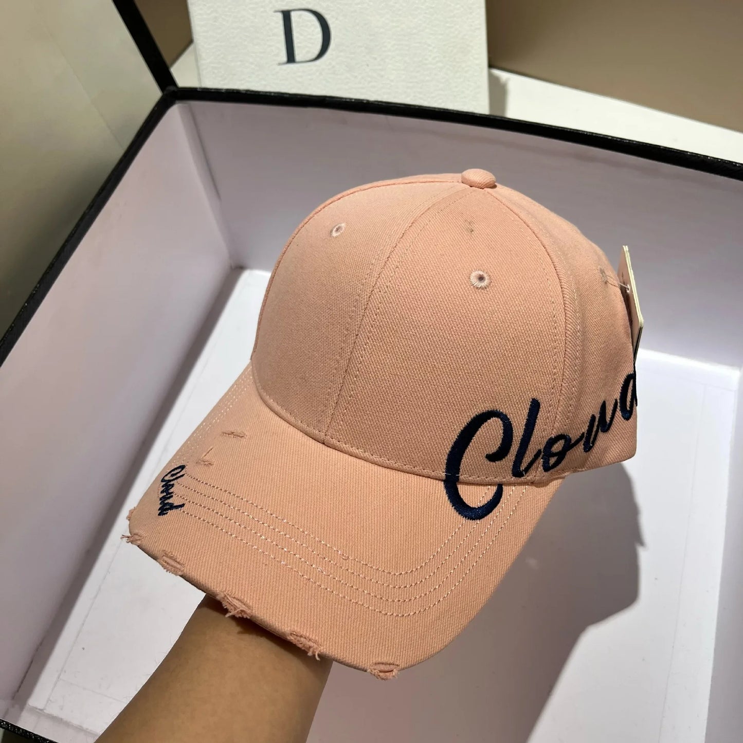 Vintage Letter Embroidery Adjustable Baseball Cap