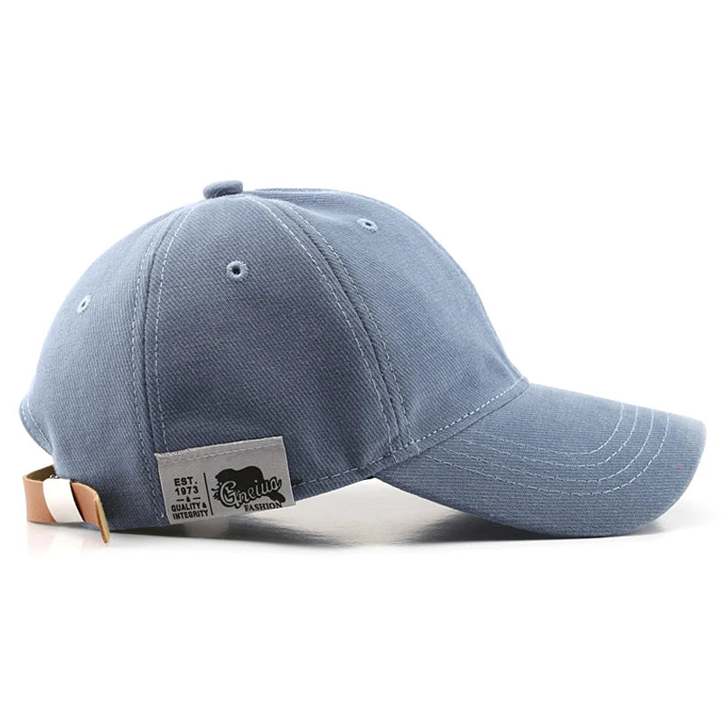 Solid Cotton Golf Baseball Cap