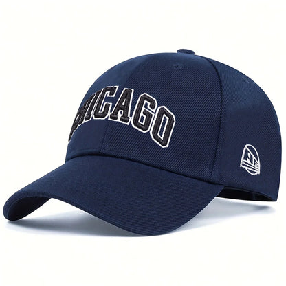 Unisex Chicago Letter Embroidery Baseball Caps