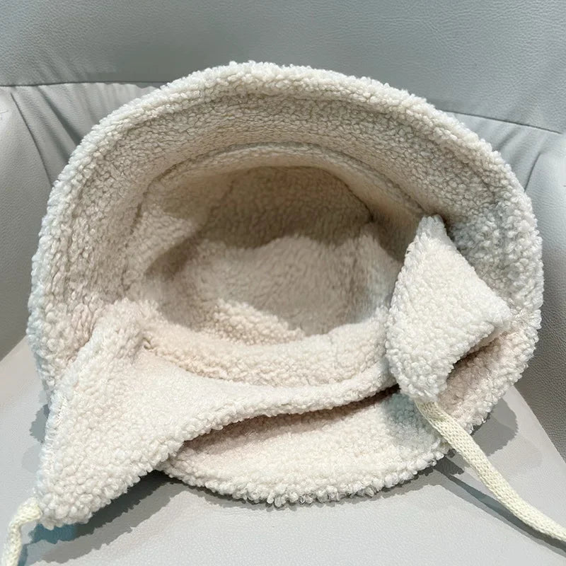 Japanese Double Sided Lamb Wool Bucket Hat